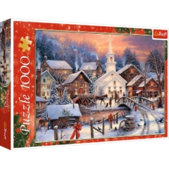 Trefl 1000 db-os puzzle - Fehér Karácsony (10602)