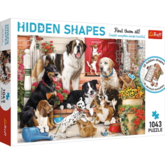 Trefl 1043 db-os Hidden Shapes puzzle - Mókás kutyák (10675)