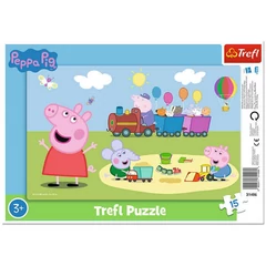 Trefl 15 db-os keretes puzzle - Peppa malac (31406)