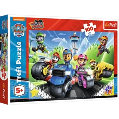 Trefl 100 db-os puzzle - Mancs őrjárat - Kutyusok motoron (16430)