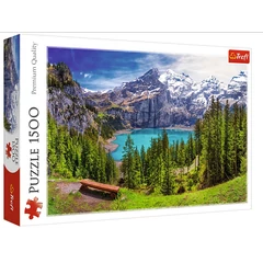Trefl 1500 db-os puzzle - Oeschinen-tó 
