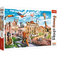 Trefl 1000 db-os puzzle - Vicces városok - Vad Róma (10600)