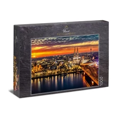 Ulmer 1000 db-os puzzle - Cologne at Dusk (0091)
