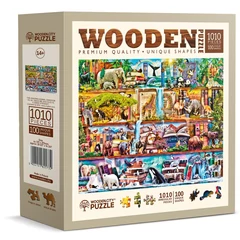 Wooden City 1010 db-os fa puzzle - Csodálatos állatvilág (NB1010-0141-XL)