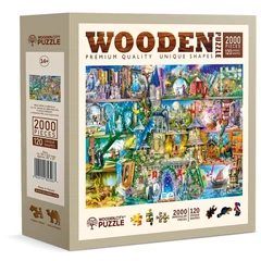 Wooden City 2000 db-os fa puzzle - Egyszer volt, hol nem volt (AL2000-0146-XXL)