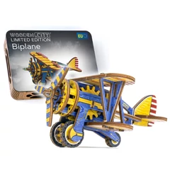Wooden City LE-012 - Biplane Limited Edition Series - Wooden Puzzle