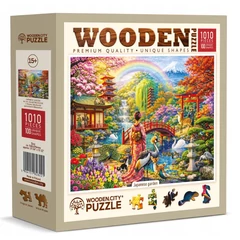 Wooden City 1010 db-os fa puzzle - Japanese Garden (828221)