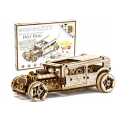 Wooden City WR339 - Hot Rod Vehicles - Wooden Puzzle