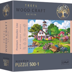 Trefl 501 db-os Wood Craft Prémium Fa Puzzle - Kikötő nyáron (20161)