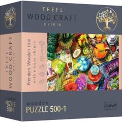 Trefl 501 db-os Wood Craft Prémium Fa Puzzle - Színes koktélok (20154)