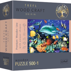Trefl 501 db-os Wood Craft Prémium Fa Puzzle - Tengeri élővilág (20153)