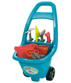 Ecoiffier kerti kocsi szerszámokkal