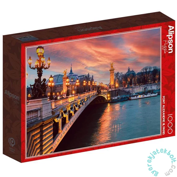 Alipson 1000 db-os puzzle - Pont Alexandre III, Paris (50013)