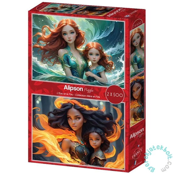 Alipson 2 x 500 db-os puzzle - Collection Mère et Fille - L'Eau et le Feu (50221)