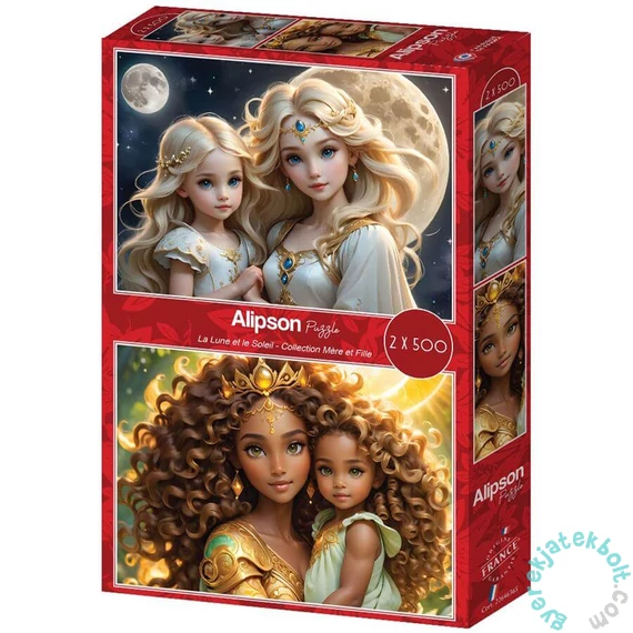 Alipson 2 x 500 db-os puzzle - Collection Mère et Fille - La Lune et le Soleil (50222)