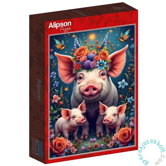 Alipson 1000 db-os puzzle - Pig Family out for a Walk (50237)