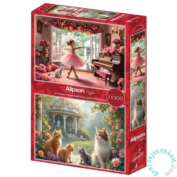 Alipson 2 x 500 db-os puzzle - Petite Ballerine et Jardin Romantique (50259)