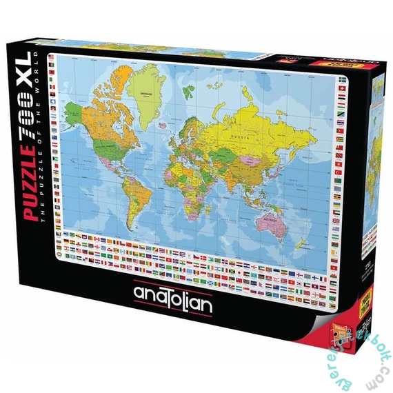 Anatolian 700 db-os XL puzzle - World Political Map (2703)