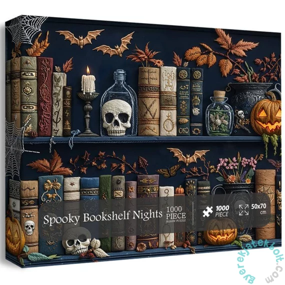 Bboldin 1000 db-os puzzle - Spooky Bookshelf Nights (PT-121)