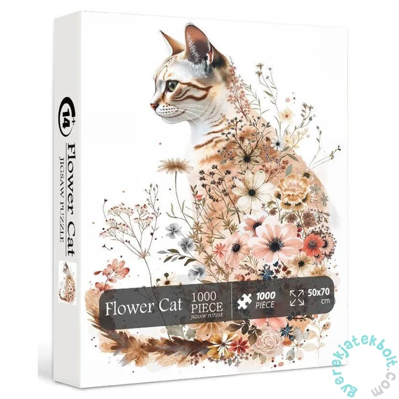 Bboldin 1000 db-os puzzle - Flower Cat (PT-173)