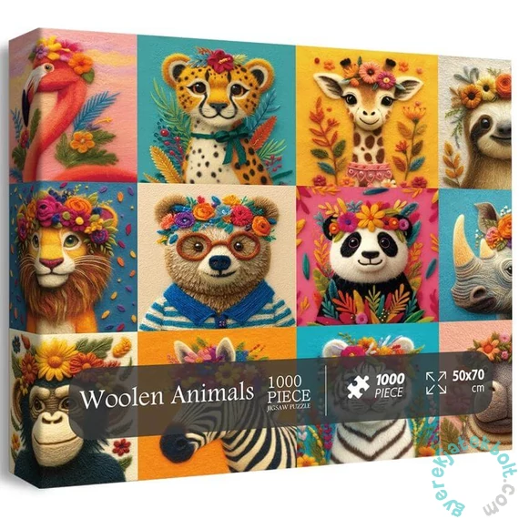 Bboldin 1000 db-os puzzle - Woolen Animals (PT-225)