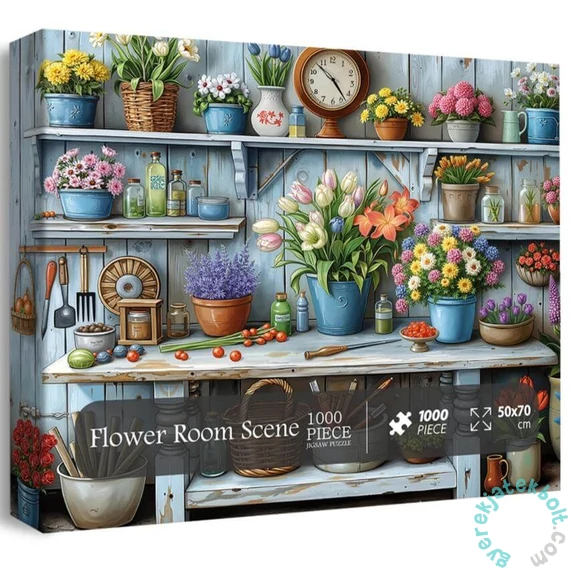 Bboldin 1000 db-os puzzle - Flower Room Scene (PT-289)