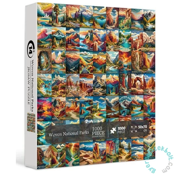 Bboldin 1000 db-os puzzle - Woven National Parks (PT-369)