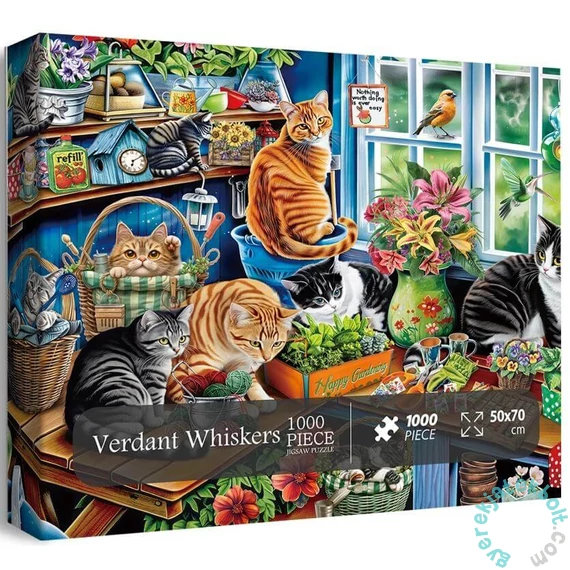 Bboldin 1000 db-os puzzle - Verdant Whiskers (Z-1136)