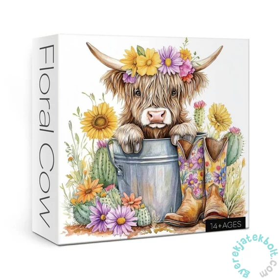 Bboldin 1000 db-os puzzle - Floral Cow (Z-1435)