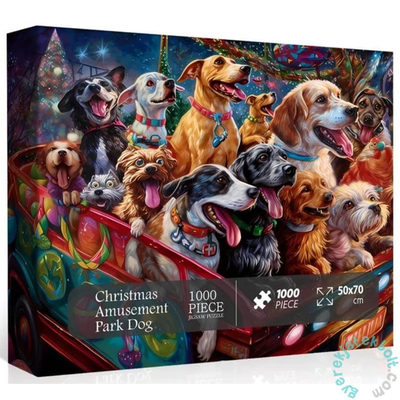 Bboldin 1000 db-os puzzle - Christmas Amusement Park Dog (Z-336)