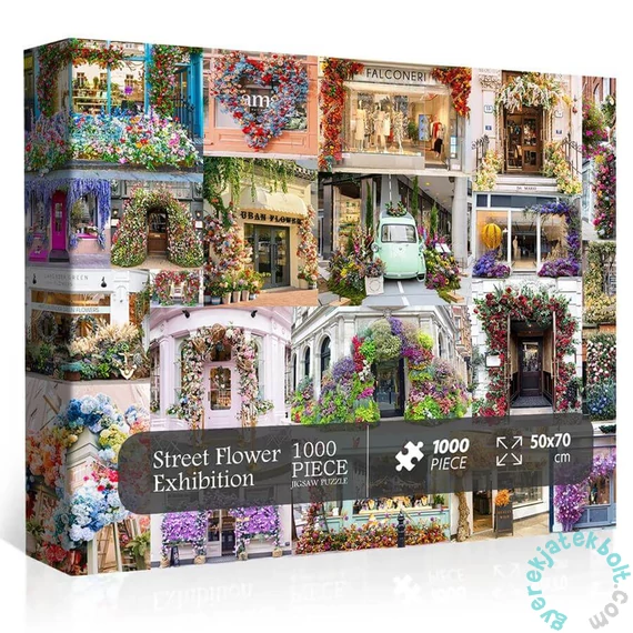 Bboldin 1000 db-os puzzle - Street Flower Exhibition (Z-360)