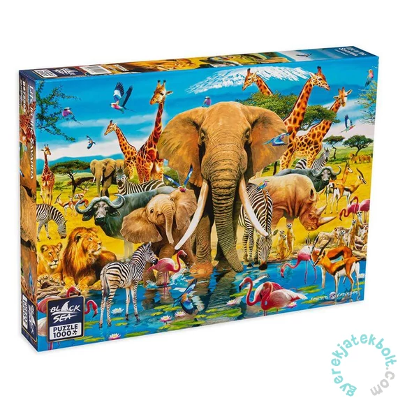 Black Sea 1000 db-os Premium puzzle - Life in the Savanna (BS72205)