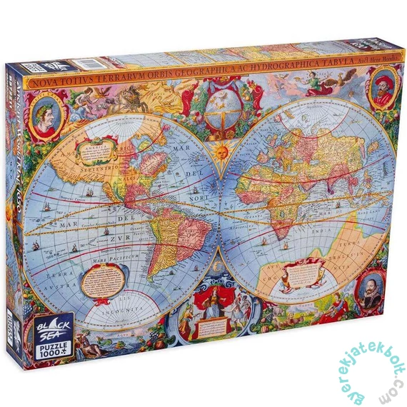 Black Sea 1000 db-os Premium puzzle - Ancient World Map, 1630 (BS72211)