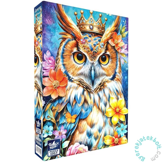 Black Sea 500 db-os puzzle - Among the Flowers - Owl (BS82504)