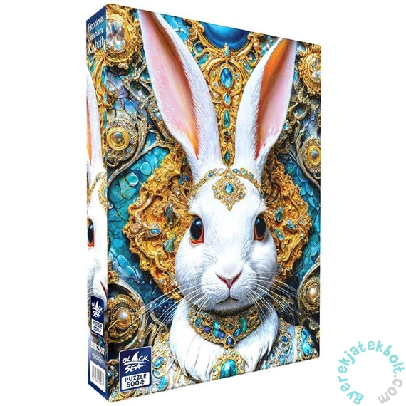 Black Sea 500 db-os puzzle - Precious creatures - Rabbit (BS82507)
