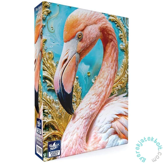 Black Sea 500 db-os puzzle - Precious creatures - Pink flamingo (BS82522)