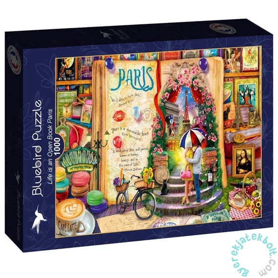 Bluebird 1000 db-os puzzle - Life is an Open Book Paris (90712)