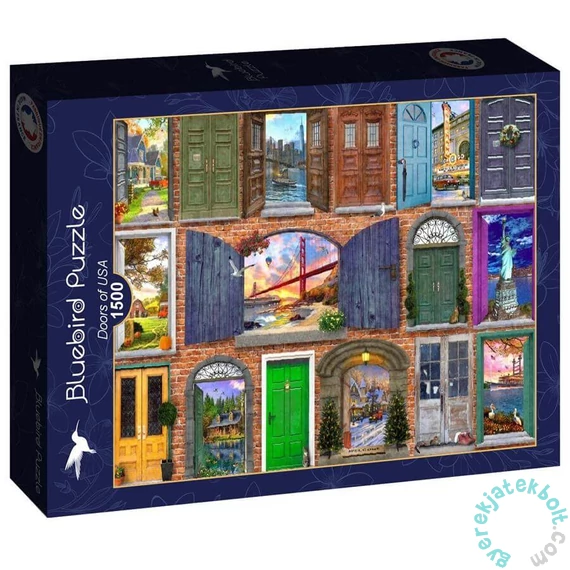 Bluebird 1500 db-os puzzle - Doors of USA (90672)
