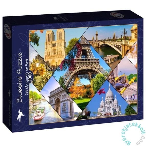 Bluebird 2000 db-os puzzle - Les Monuments de Paris (90760)