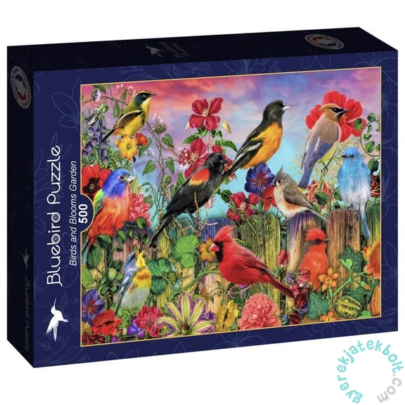 Bluebird 500 db-os puzzle - Birds and Blooms Garden (90692)