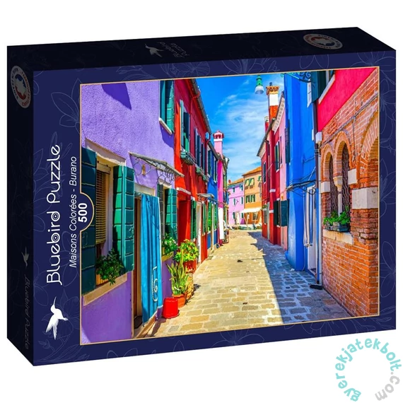 Bluebird 500 db-os puzzle - Colourful Houses - Burano (90946)