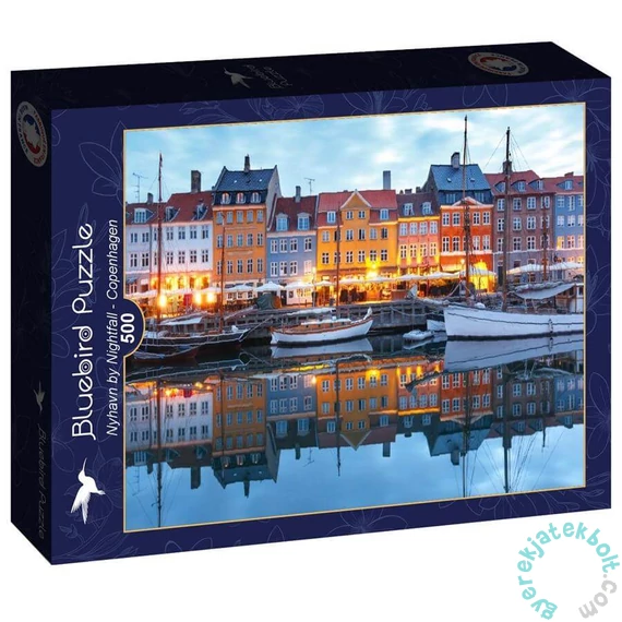 Bluebird 500 db-os puzzle - Nyhavn by Nightfall, Copenhagen (90992)