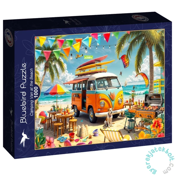 Bluebird 1000 db-os puzzle - Camping Van at the Beach (91043)