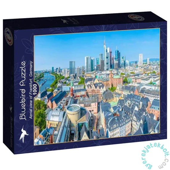 Bluebird 1000 db-os puzzle - Aerial view of Frankfurt, Germany (91105)