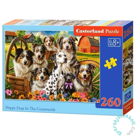 Castorland 260 db-os puzzle - Boldog kutyák a farmon (B-27699)