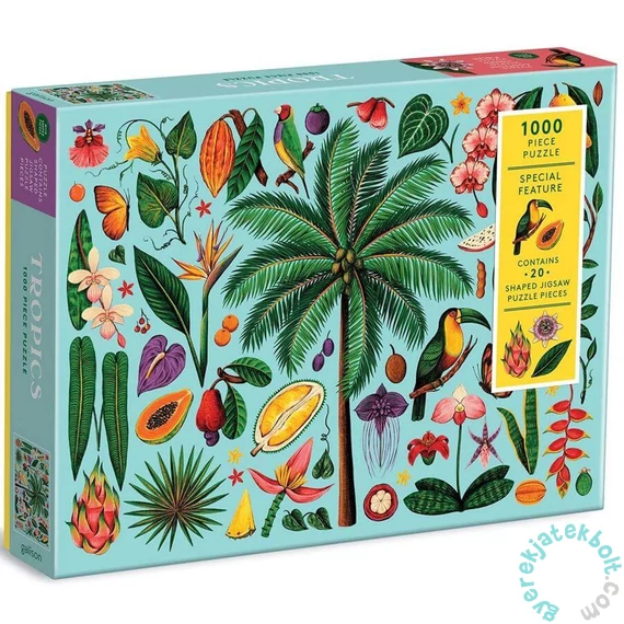 Galison 1000 db-os puzzle különleges formákkal - Tropics (70494)