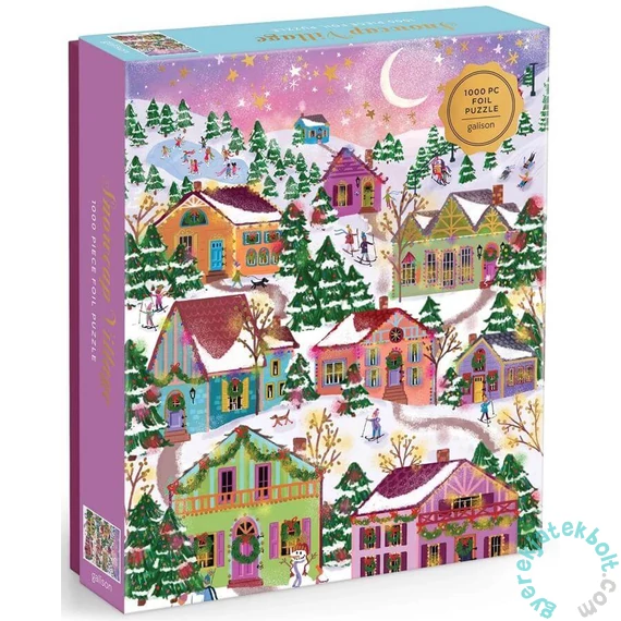 Galison 1000 db-os Fóliás puzzle - Snowcap Village, Joy Laforme (86082)