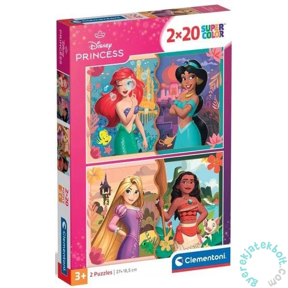 Clementoni 2 x 20 db-os puzzle - Disney Princess (24092)