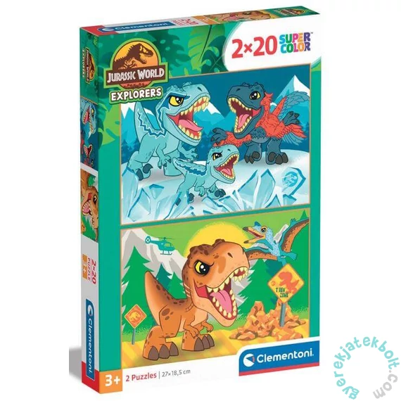 Clementoni 2 x 20 db-os puzzle - Jurassic World (24810)