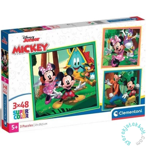 Clementoni 3 x 48 db-os puzzle - Mickey egér és barátai (25298)